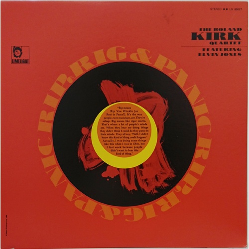 Roland Kirk Quartet - Rip Rig & Panic - UHQCD